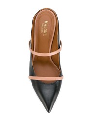 Черные кожаные сабо от Malone Souliers