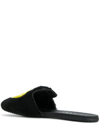 Черные кожаные сабо от Joshua Sanders