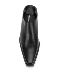 Черные кожаные сабо от Ann Demeulemeester