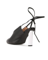 Черные кожаные сабо от Manning Cartell