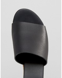 Черные кожаные сабо от Asos