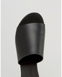 Черные кожаные сабо от Asos