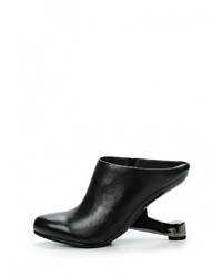 Черные кожаные сабо от United Nude