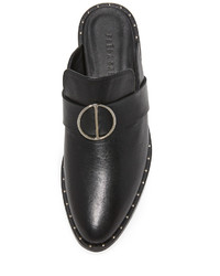 Черные кожаные сабо от Freda Salvador