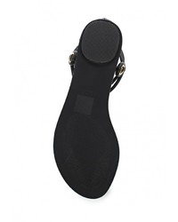 Черные кожаные сандалии на плоской подошве от Aldo