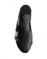 Черные кожаные сандалии на плоской подошве от Aldo