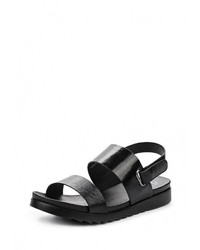 Черные кожаные сандалии на плоской подошве от Blink