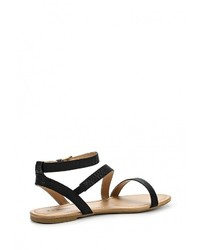 Черные кожаные сандалии на плоской подошве от Call it SPRING