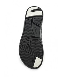 Черные кожаные сандалии на плоской подошве от Clarks