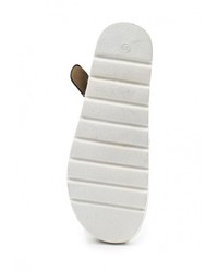 Черные кожаные сандалии на плоской подошве от Fersini