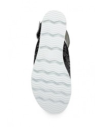 Черные кожаные сандалии на плоской подошве от Item Black