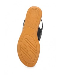 Черные кожаные сандалии на плоской подошве от Malien