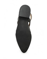 Черные кожаные сандалии на плоской подошве от Topshop