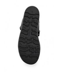 Черные кожаные сандалии на плоской подошве от Vagabond