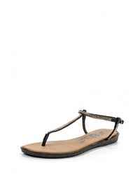 Черные кожаные сандалии на плоской подошве от XTI