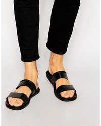Мужские черные кожаные сандалии от Aldo