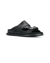 Мужские черные кожаные сандалии от Camper