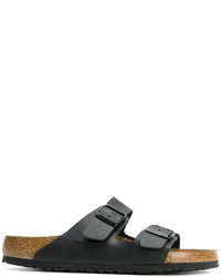 Мужские черные кожаные сандалии от Birkenstock