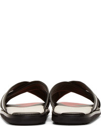 Мужские черные кожаные сандалии от Alexander McQueen