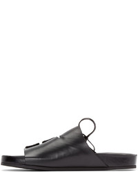 Мужские черные кожаные сандалии от Toga Virilis