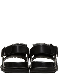 Мужские черные кожаные сандалии от Marni