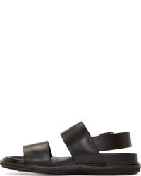 Мужские черные кожаные сандалии от Marni