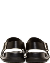 Мужские черные кожаные сандалии от Marni