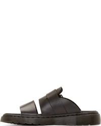 Мужские черные кожаные сандалии от Dr. Martens