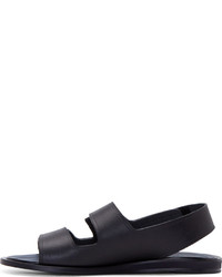 Мужские черные кожаные сандалии от Calvin Klein Collection