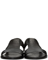 Мужские черные кожаные сандалии от Marsèll
