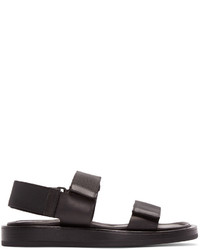 Мужские черные кожаные сандалии от Calvin Klein Collection