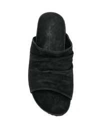 Мужские черные кожаные сандалии от The Last Conspiracy