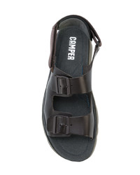 Мужские черные кожаные сандалии от Camper
