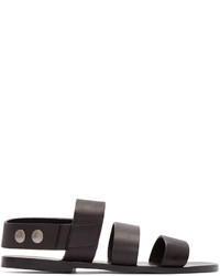 Мужские черные кожаные сандалии от Damir Doma