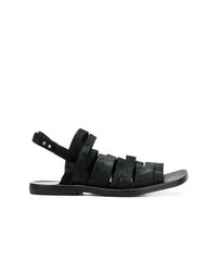 Мужские черные кожаные сандалии от Dimissianos & Miller