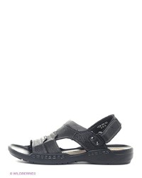 Мужские черные кожаные сандалии от Dino Ricci