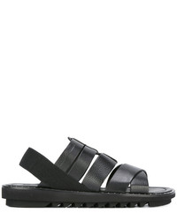 Мужские черные кожаные сандалии от Dolce & Gabbana