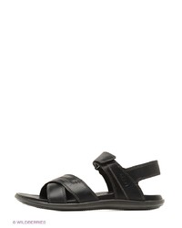 Мужские черные кожаные сандалии от Ecco