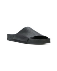 Мужские черные кожаные сандалии от Peter Non