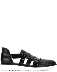 Мужские черные кожаные сандалии от Giorgio Armani