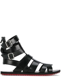 Мужские черные кожаные сандалии от Givenchy