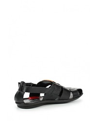 Мужские черные кожаные сандалии от HCS