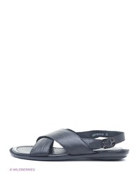 Мужские черные кожаные сандалии от iD! Collection