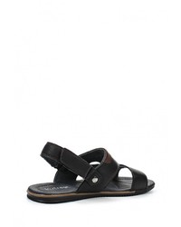 Мужские черные кожаные сандалии от Instreet