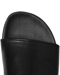 Мужские черные кожаные сандалии от Mr. Hare