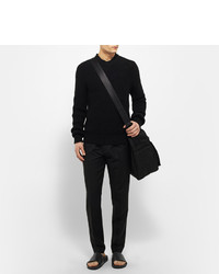 Мужские черные кожаные сандалии от Mr. Hare