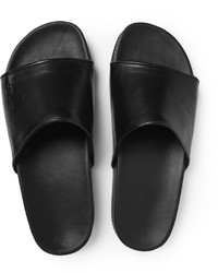 Мужские черные кожаные сандалии от Mr. Hare