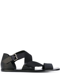 Мужские черные кожаные сандалии от Lemaire