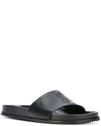 Мужские черные кожаные сандалии от Saint Laurent