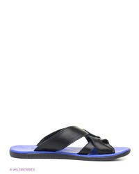 Мужские черные кожаные сандалии от Mario Ponti